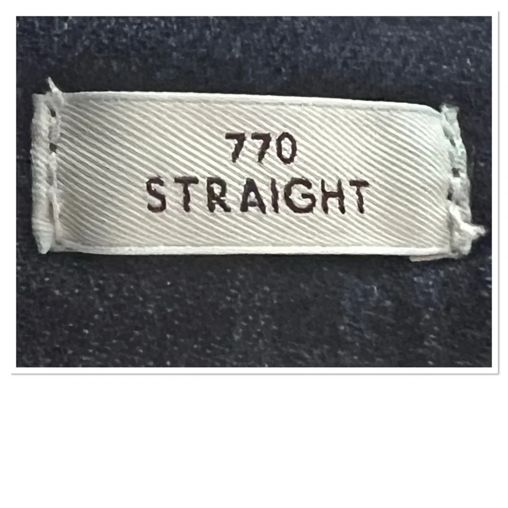 J. Crew Men's 770 Straight Cotton Blend Indigo Jeans Sz 34/32**